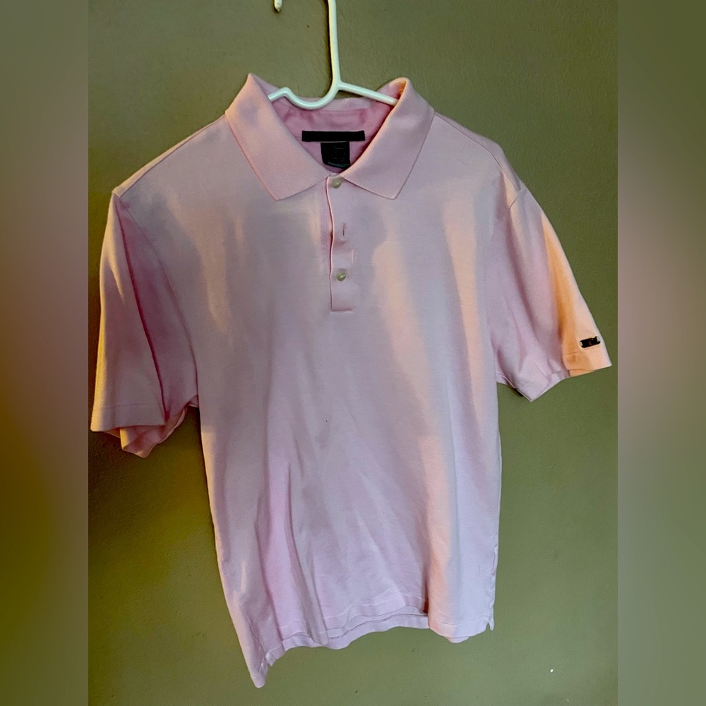 Tiger Woods pink polo sz Sm